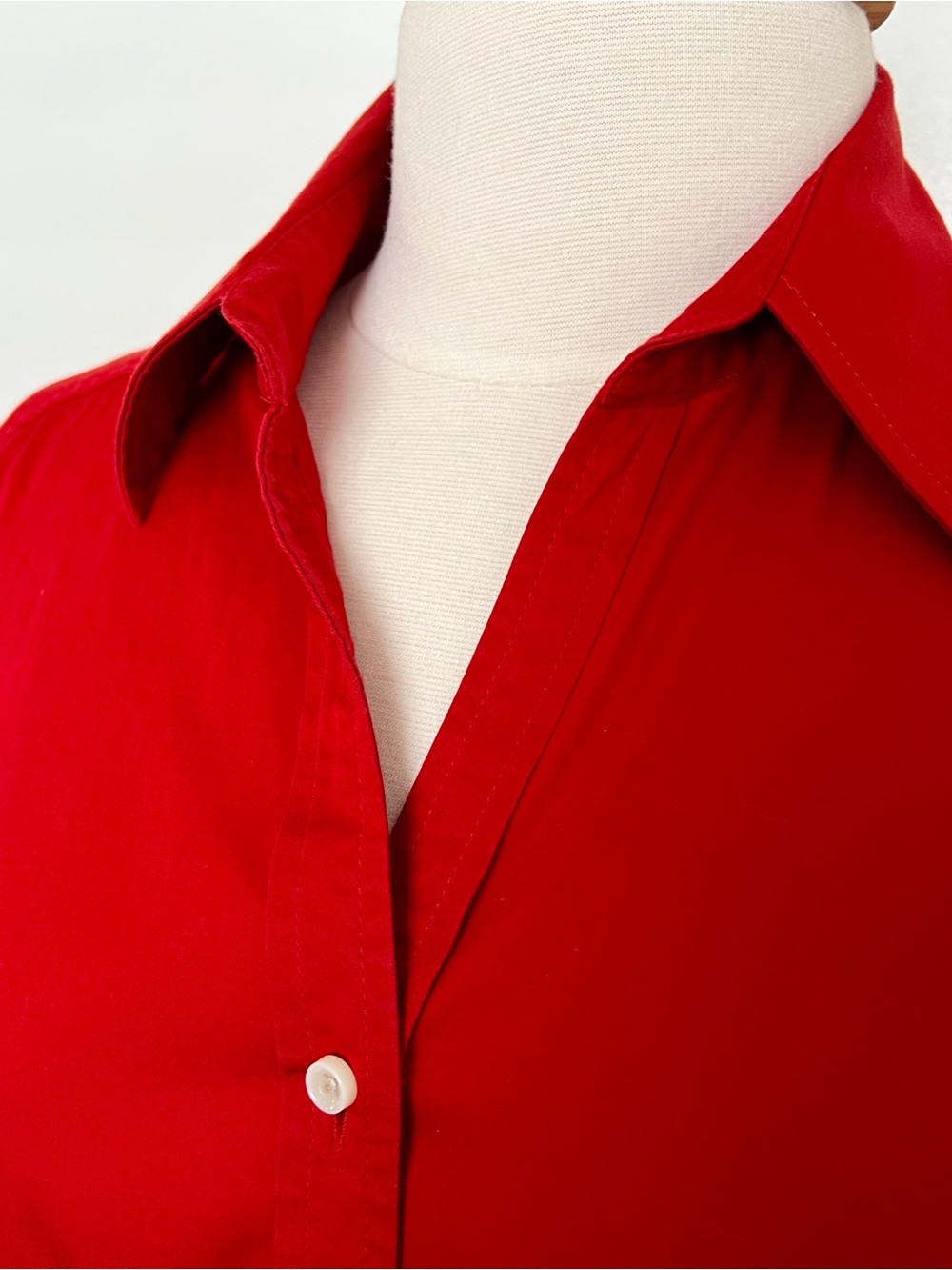 Talbots red button down shirt - Picture 3 of 9